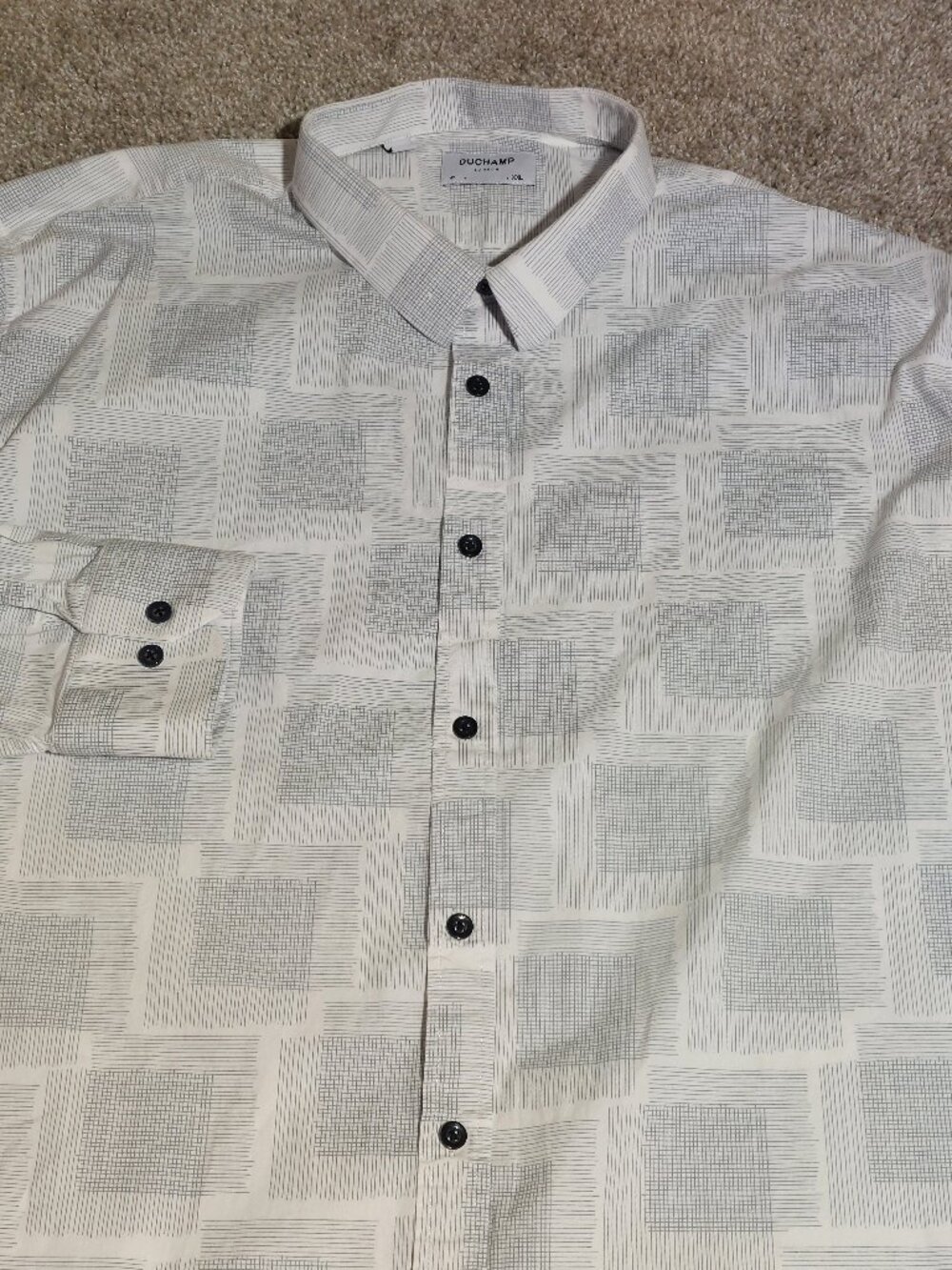 Duchamp London Long Sleeve Button Up Shirt Men's Size XXL